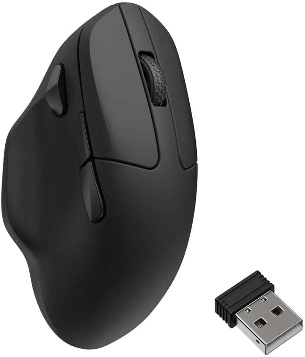 Keychron M7-A1 Ambidextrous Bluetooth Muis - 26000 DPI - Zwart