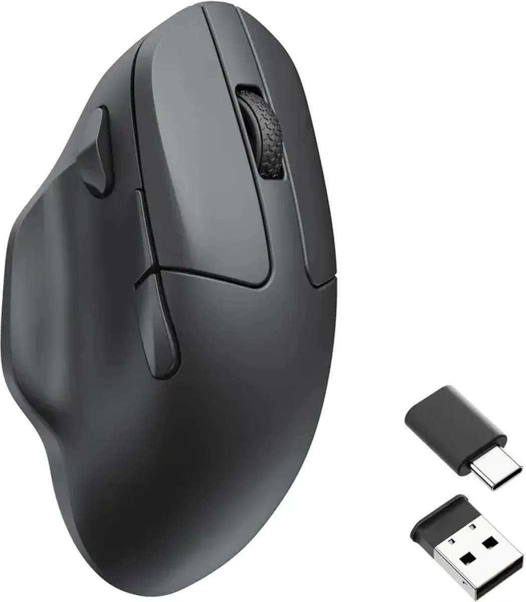 Keychron M7-A1 Ambidextrous Bluetooth Muis - 26000 DPI - Zwart