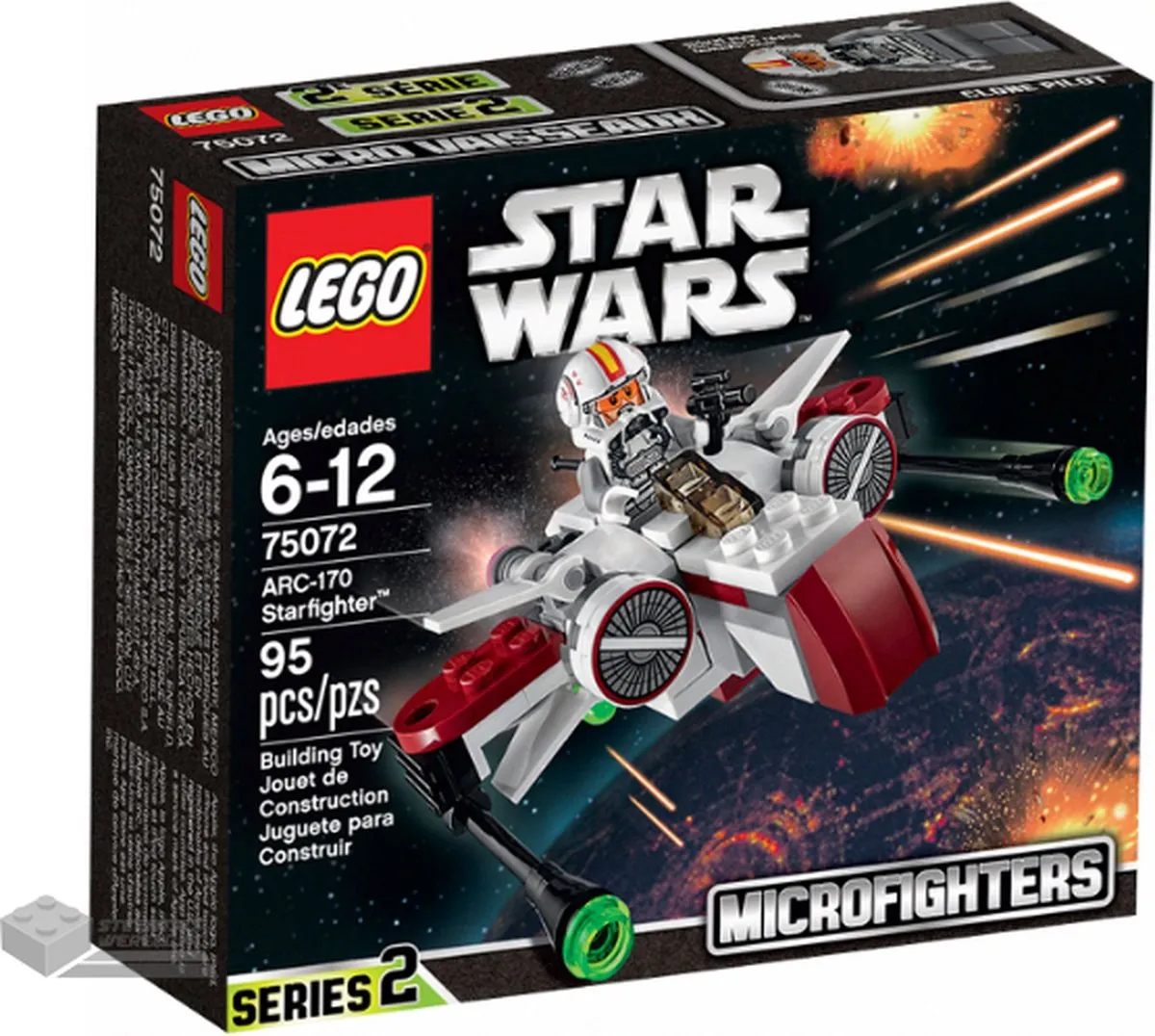 LEGO Star Wars ARC-170 Starfighter 75072 - 91 Stukken - afbeelding 6 van 6