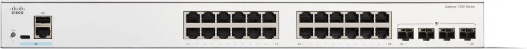 Cisco C1300-24T-4G Schakelaar - 24 Poorten - Wit