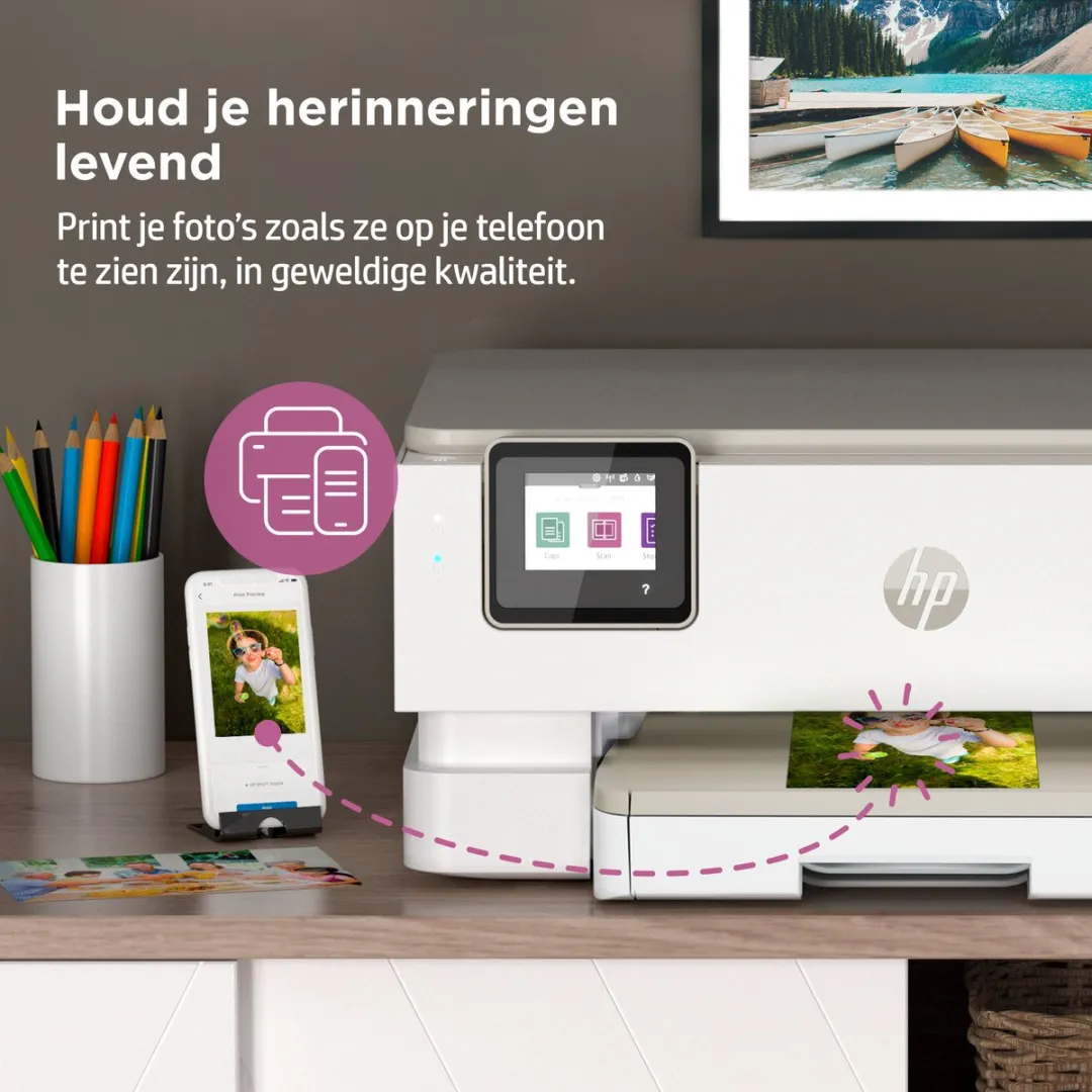 HP ENVY Inspire 7224e All-in-One Printer 349V2B - Beige - afbeelding 4 van 6
