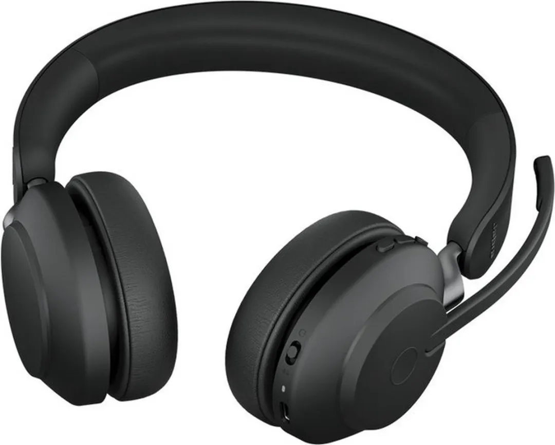 Jabra Evolve2 65 UC Bluetooth Headset - USB-A - Zwart