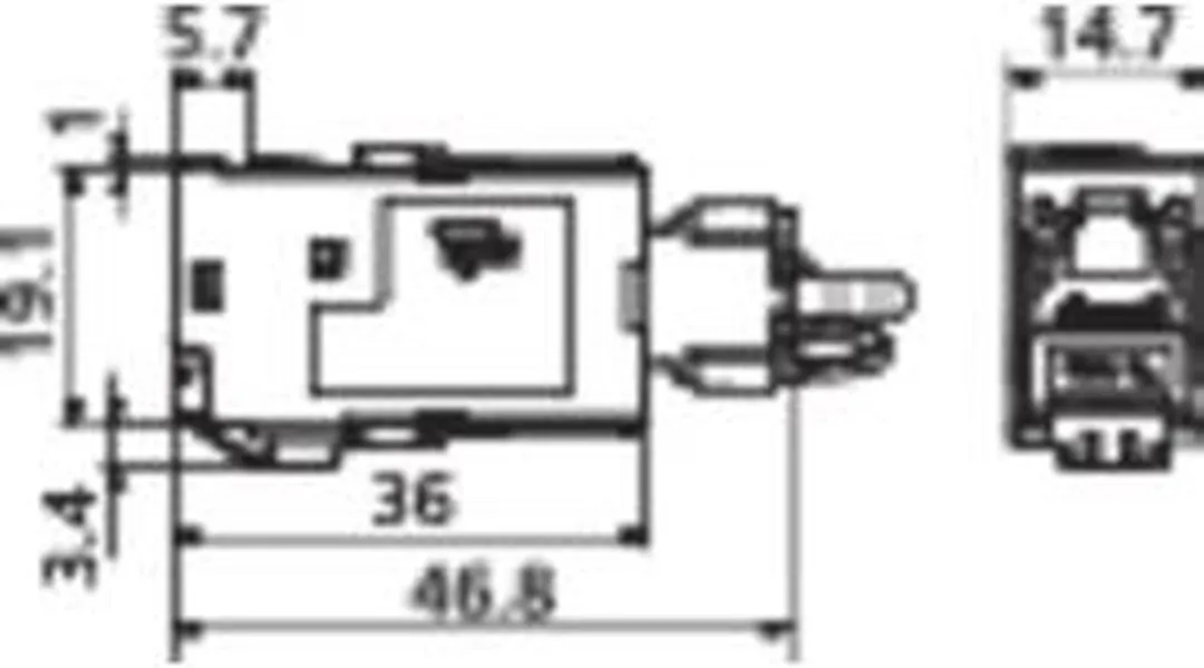 Metz Connect 130B11-E RJ45-inbouwmodule CAT 6A