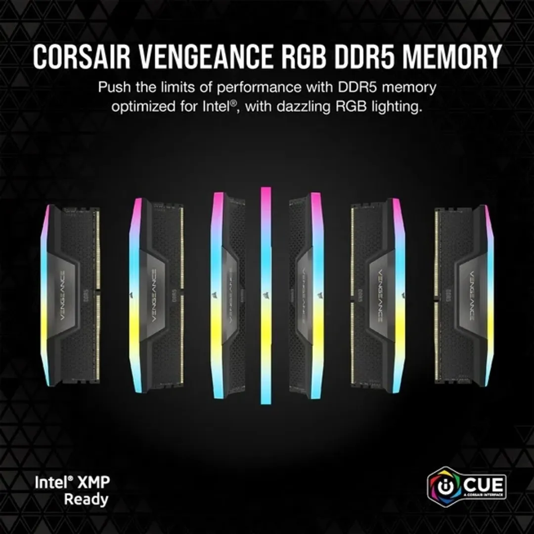 Corsair Vengeance RGB - RAM - Geheugen - 64 GB - DDR5 - 5600MHz - 4 x 16 GB - CL36 - Intel XMP - AMD EXPO
