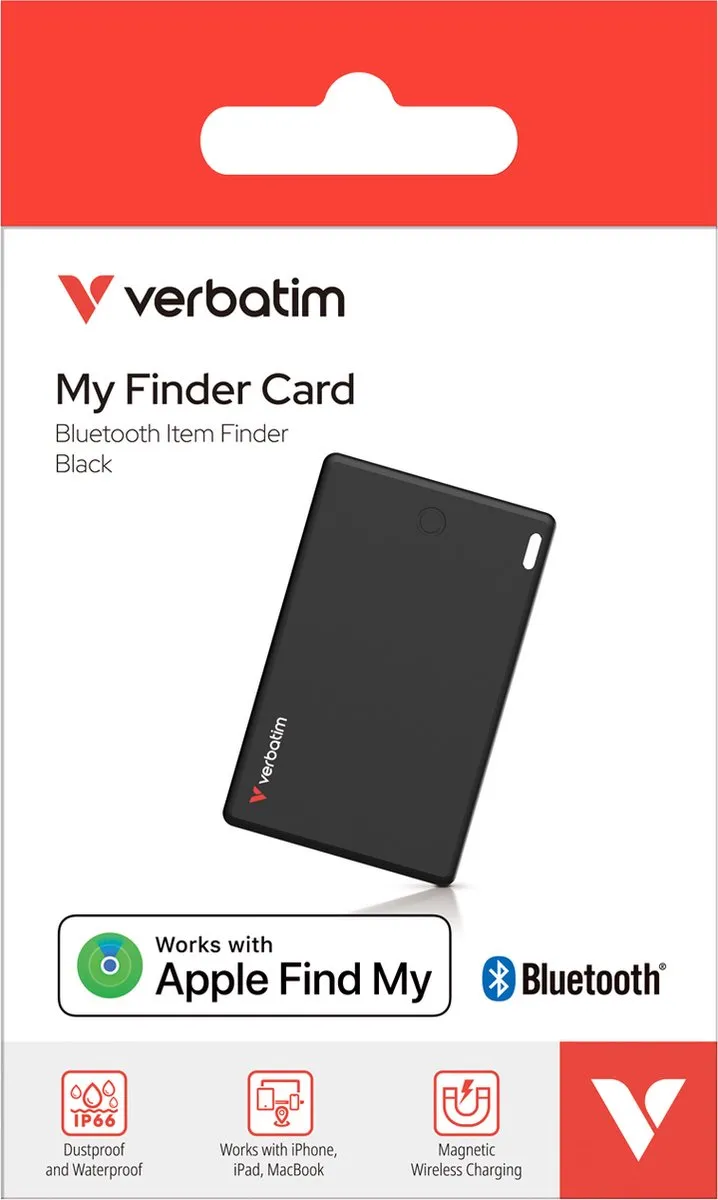 Verbatim My Finder Card Bluetooth Tracker - Zwart - afbeelding 6 van 6