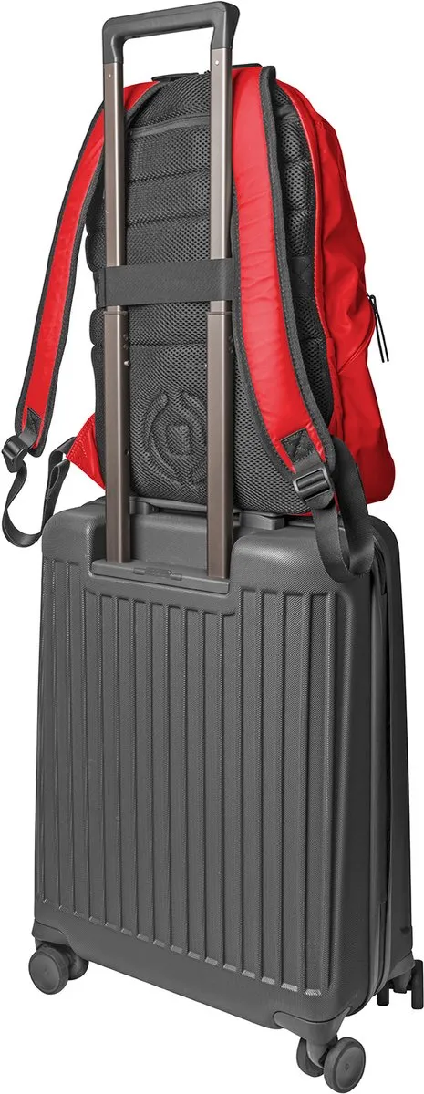Celly - FunkyBack Rugzak met Laptopvak 14,1 inch - Kunstleer - Rood