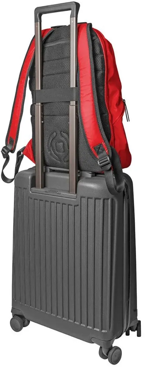 Celly - FunkyBack Rugzak met Laptopvak 14,1 inch - Kunstleer - Rood