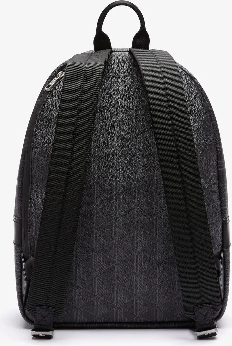 Lacoste NH3649LX H45 Rugzak - 4 Vakken - 30x39x30cm - Zwart/Grijs