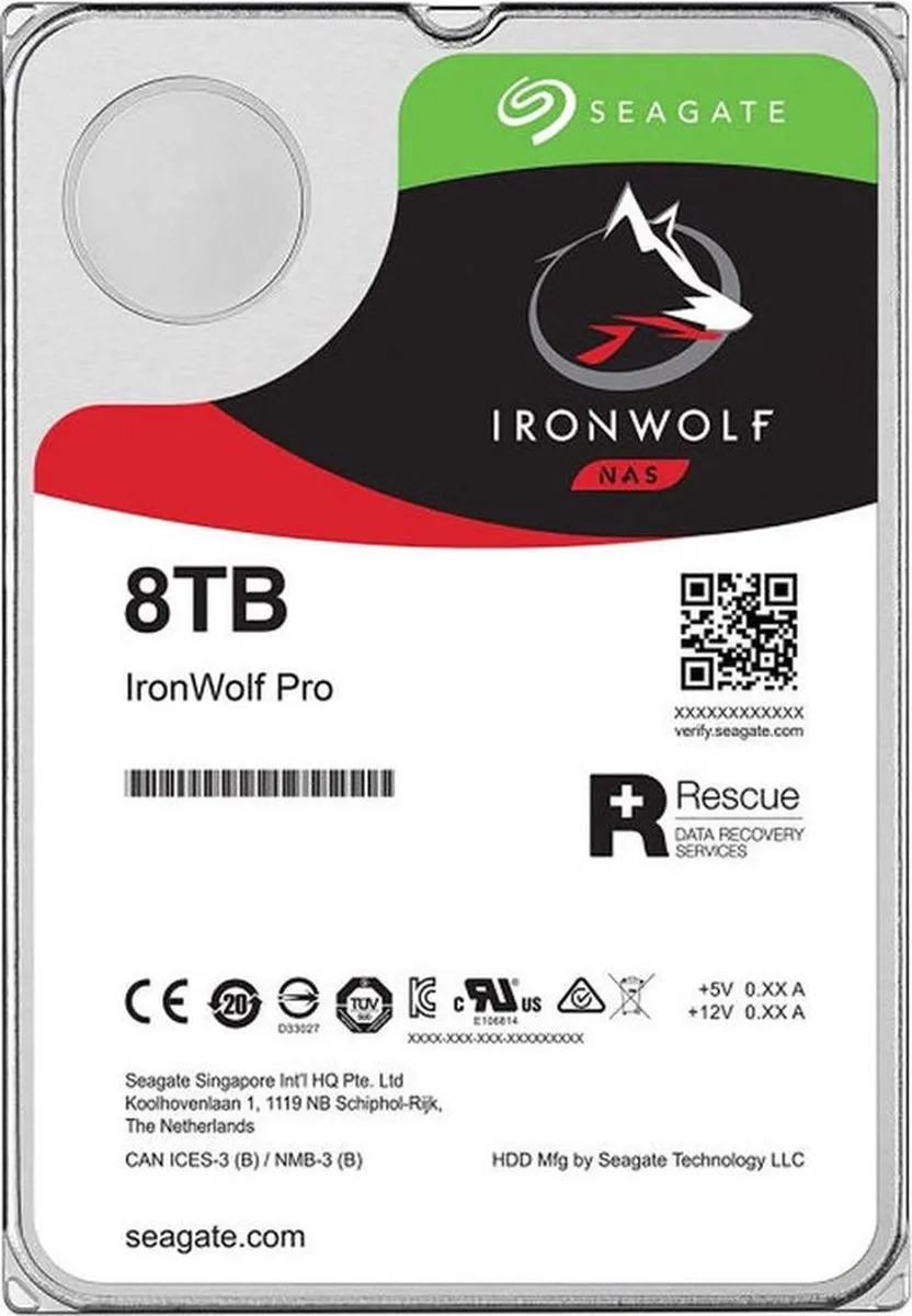 Seagate IronWolf ST10000VN0008 NAS Harde Schijf 10TB