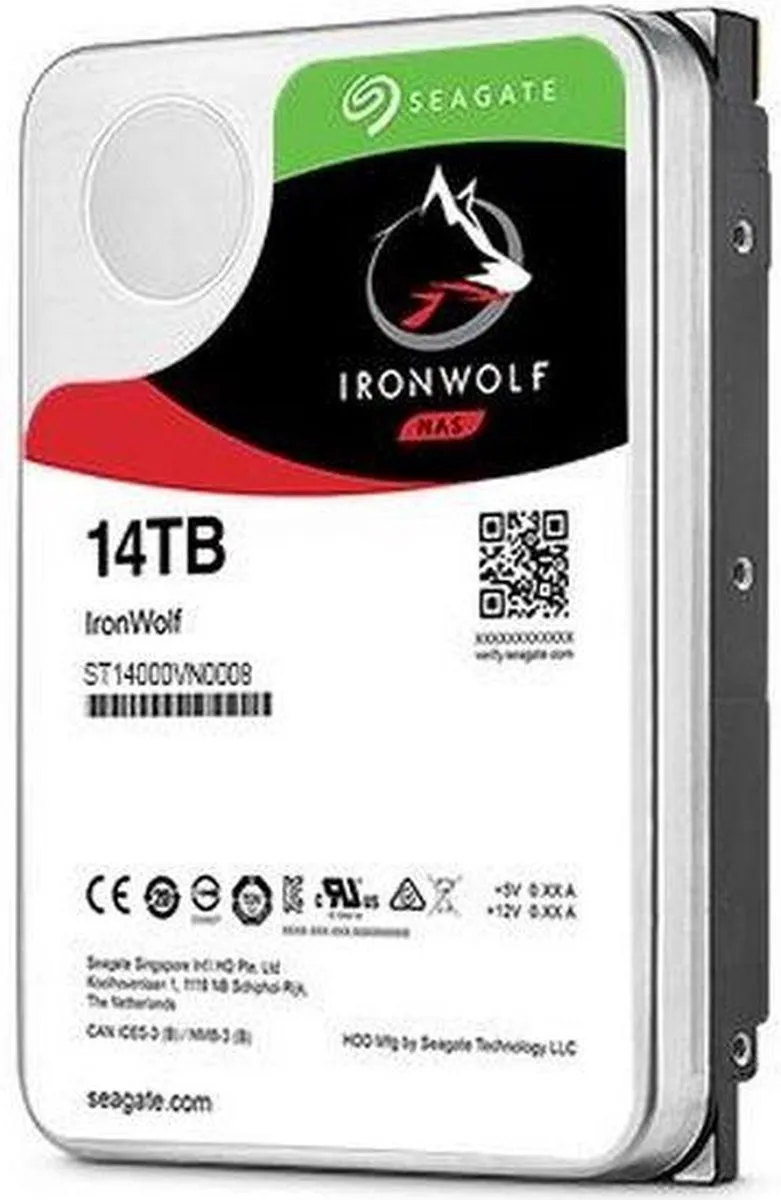 Seagate IronWolf ST10000VN0008 NAS Harde Schijf 10TB