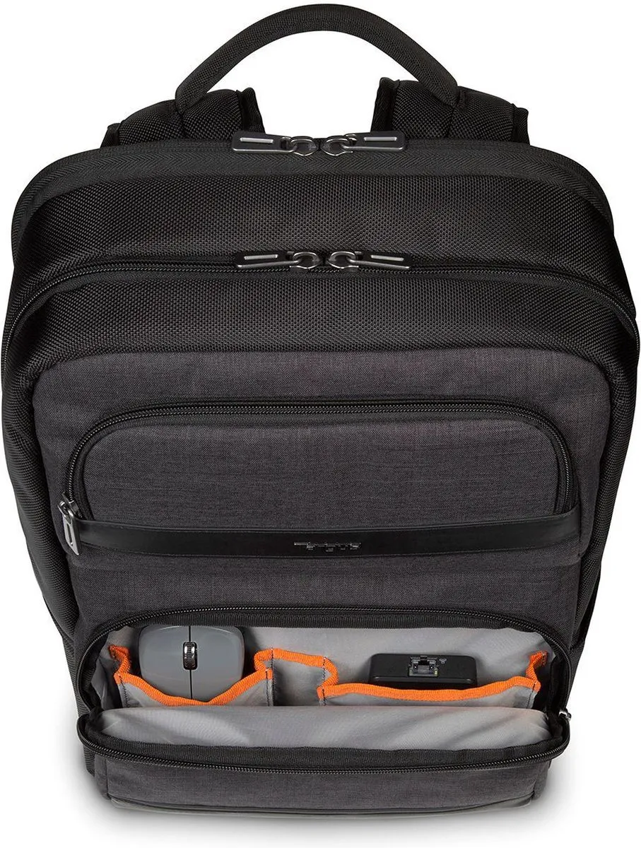 Targus CitySmart TSB912EU Rugzak 15,6" - 3 Vakken - Zwart/Grijs