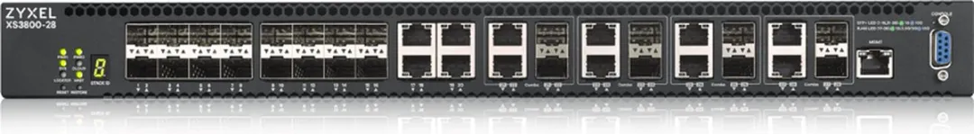 Zyxel XS3800-28 Managed Switch 10G - 4 Poorten - Zwart