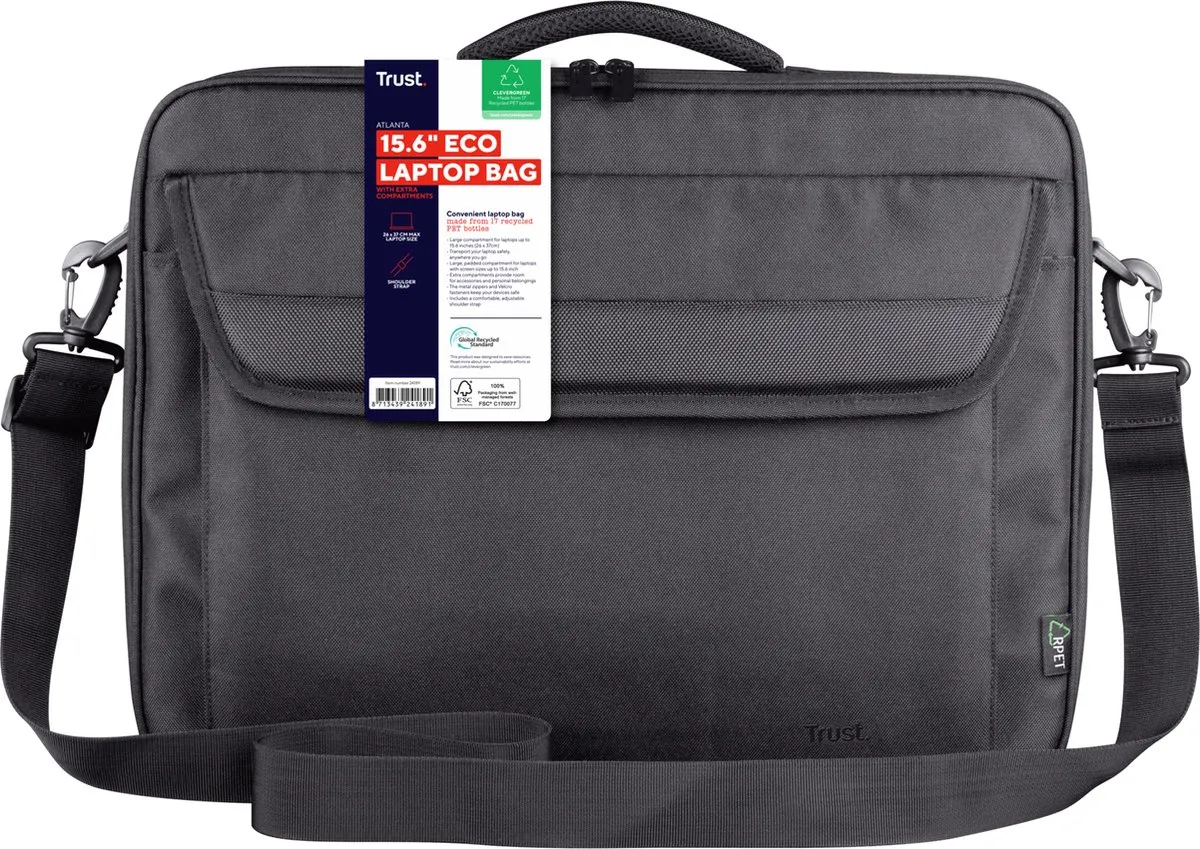 Trust Atlanta Laptoptas 15,6" 24189 - Zwart