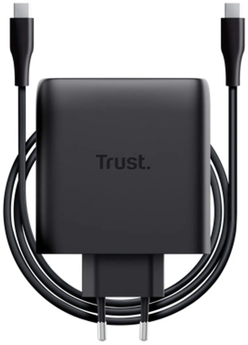 Trust Maxo 100W GaN USB-C Oplader 25527 - 2x USB-C - Zwart