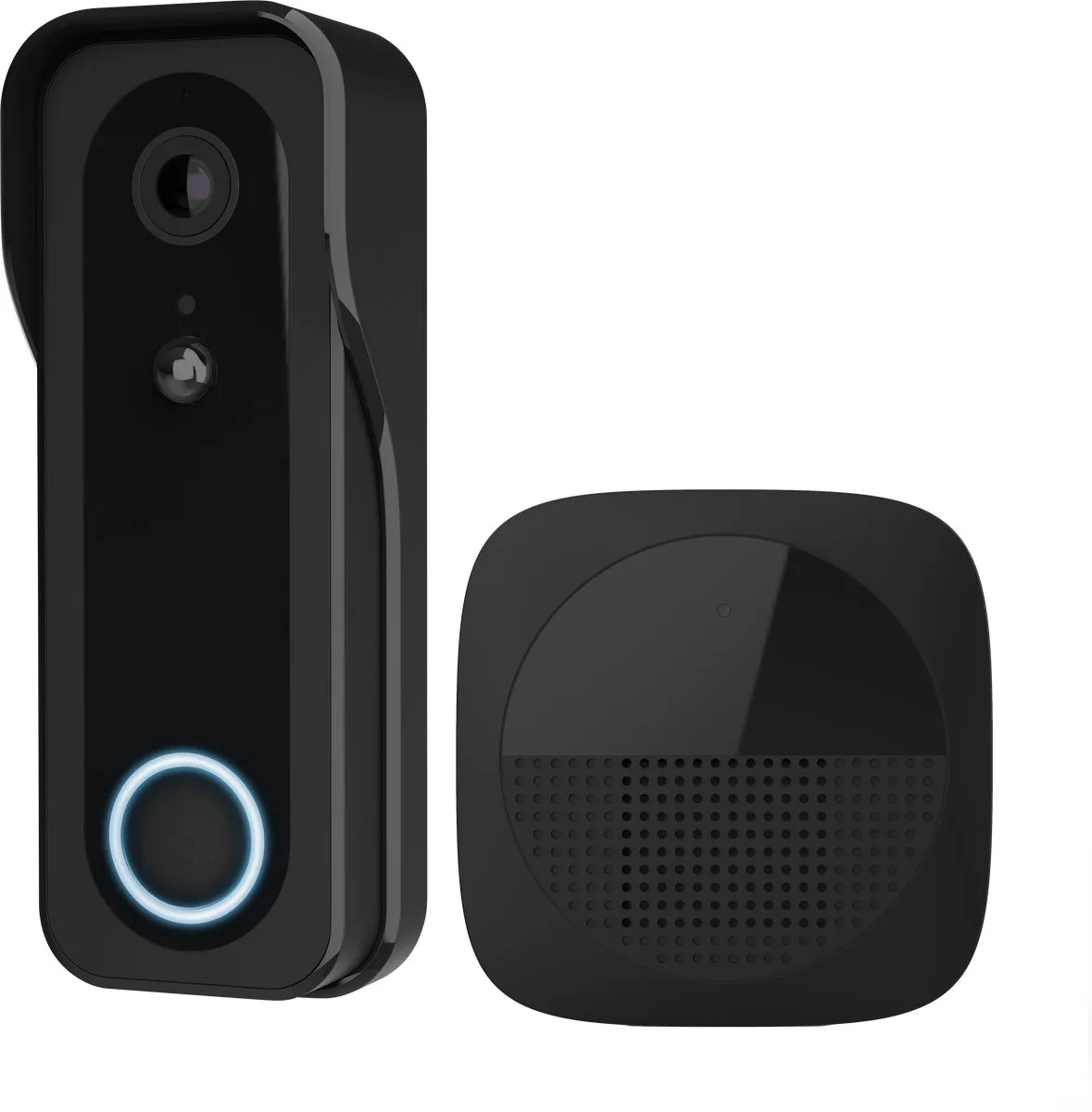 Trust Draadloze Video Deurbel - DOORCAM-3000 - Accu oplaadbaar met USB-C - 2K 3MP - Geen Abonnementskosten - inclusief Chime - Deurbel met Camera - Zwart