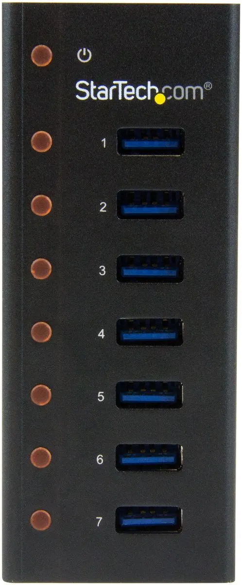 Startech ST7300U3M USB 3.0 Hub 7 Poorten - Zwart