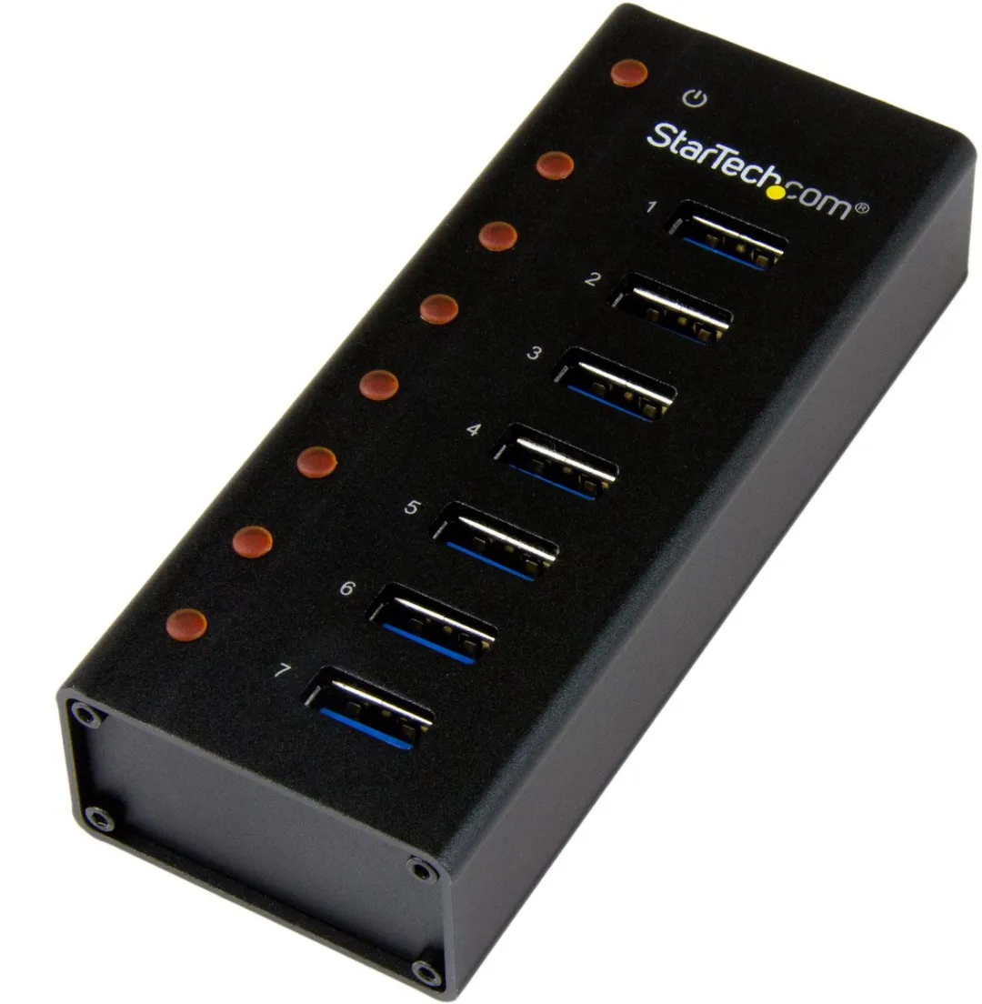Startech ST7300U3M USB 3.0 Hub 7 Poorten