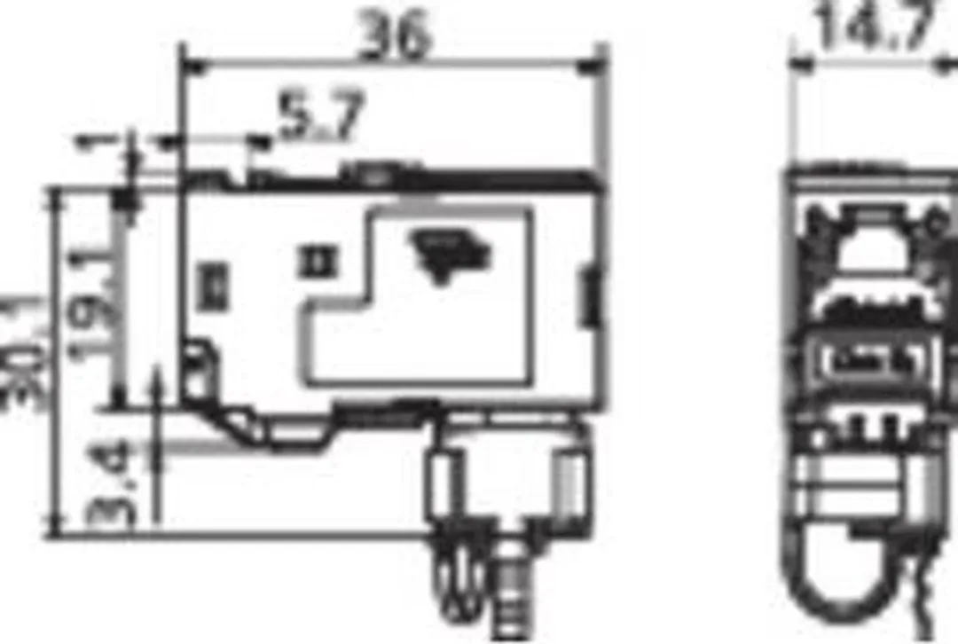 Metz Connect 130B12-E RJ45 Inbouwmodule CAT 6A - 1 Stuk