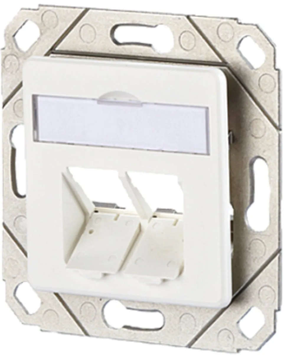 Metz Connect Modul Dose 2Port UPk 1309151102-E Netwerkdoos