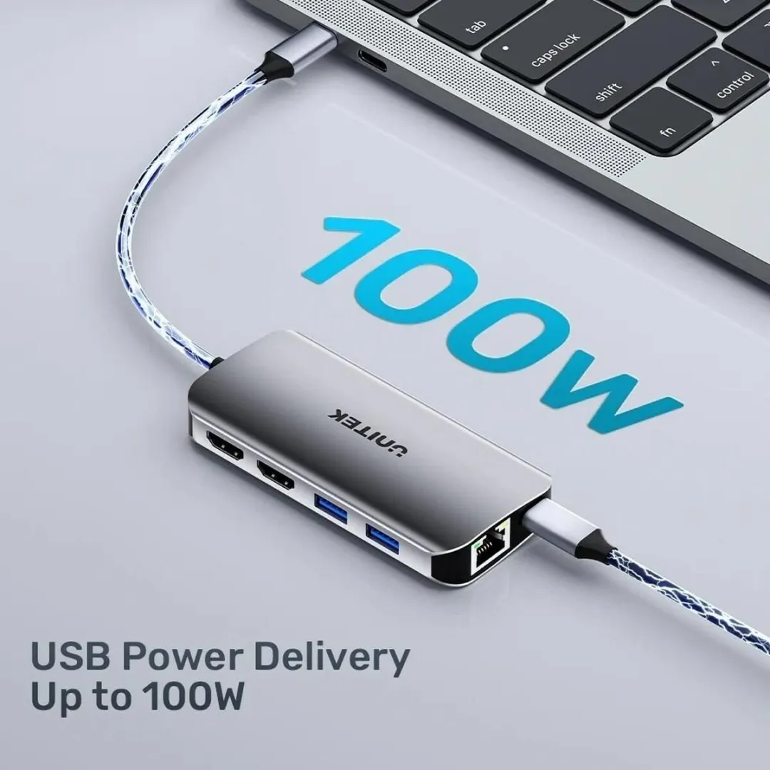 Unitek D1122A01 Dockstation 100W - afbeelding 4 van 5