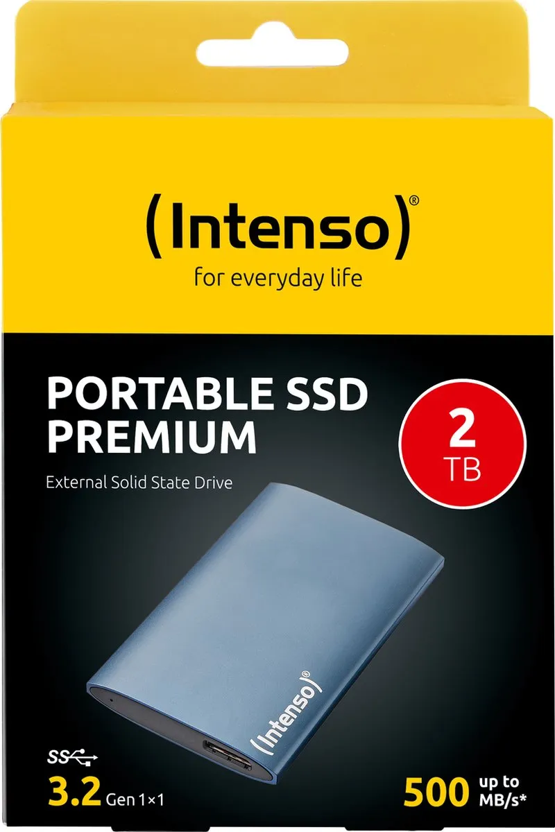Intenso External SSD 1.8" Premium 2TB - grijs/blauw - afbeelding 6 van 6