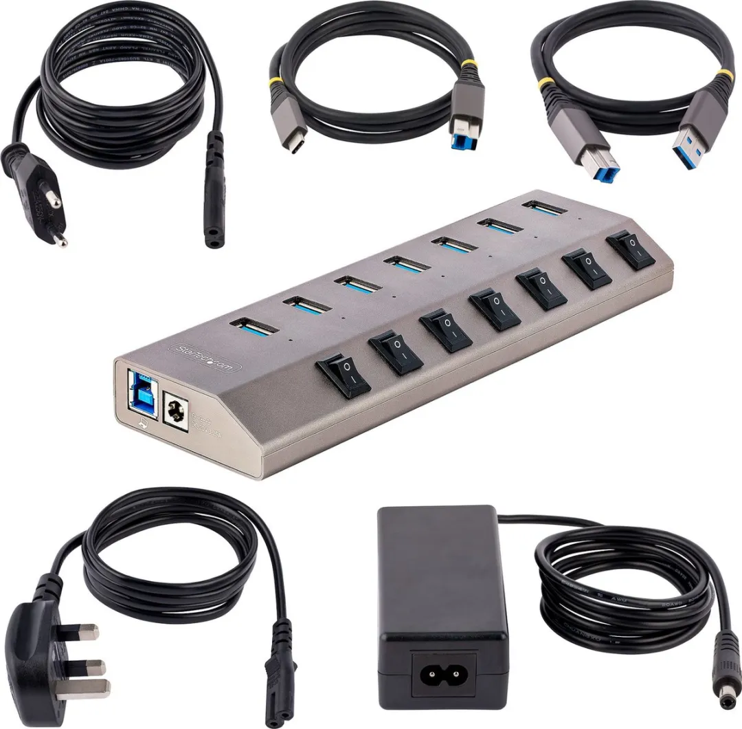 Startech 5G7AIBS-USB-HUB-EU USB Hub - Grijs