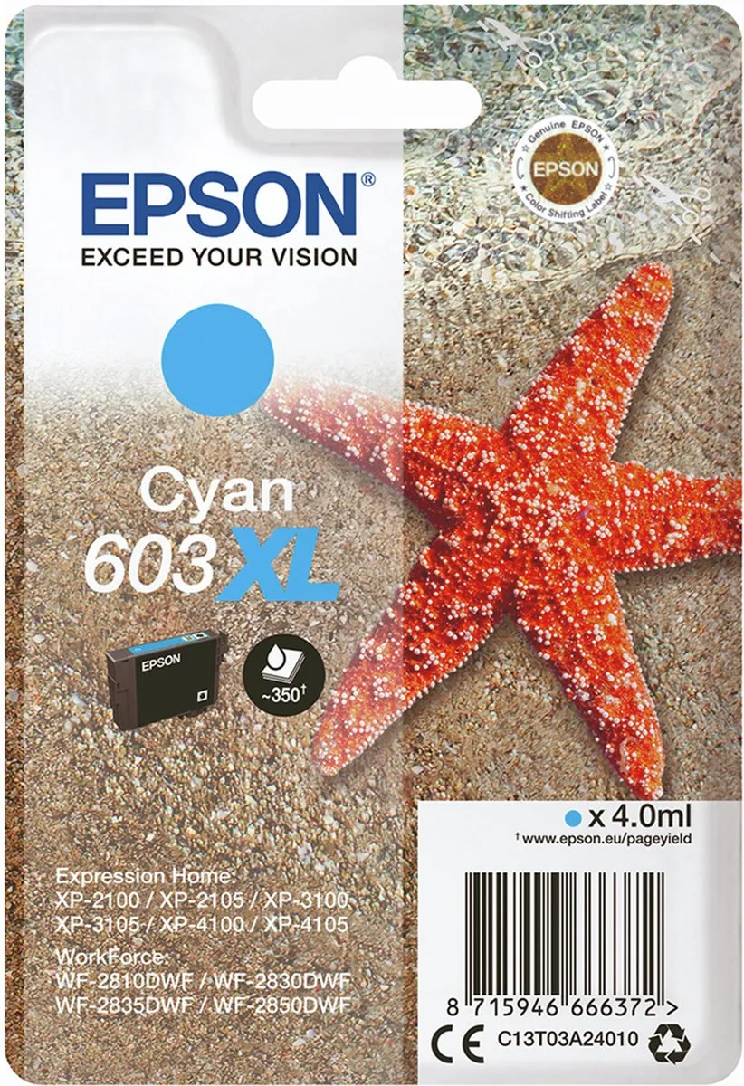 Epson C13T03A24020 XL Cartridge - 4.0ml