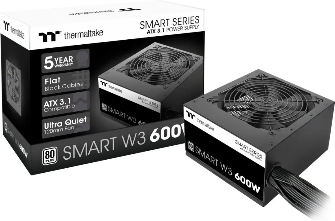 Thermaltake Smart W3 PS-SPW-0600NNFAWE-1 600W ATX Voeding