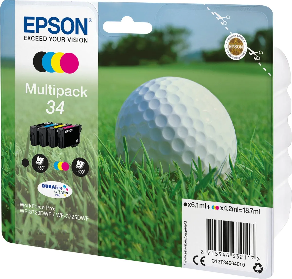 Epson 34 Multipack Inktcartridges - 20x Multi - 350 pagina's