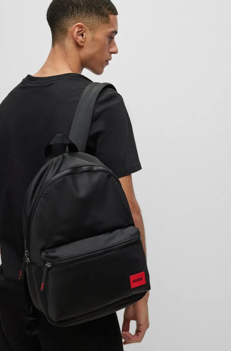 Hugo Boss HUGO Heren Rugzak Kunstleer 50492657 002 - Zwart