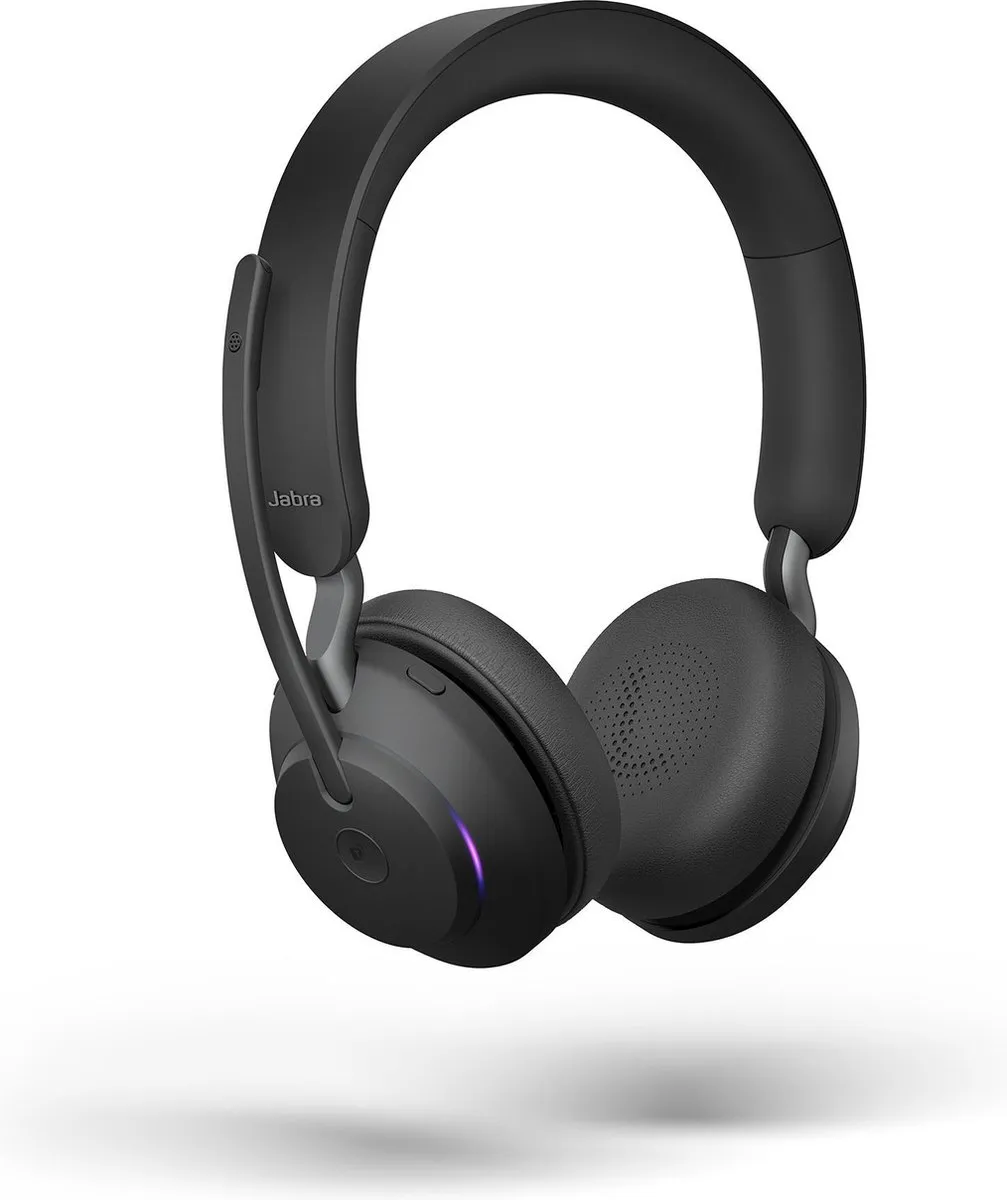 Jabra Evolve2 65, MS Stereo Headset Draadloos Hoofdband Kantoor/callcenter USB Type-A Bluetooth Zwart