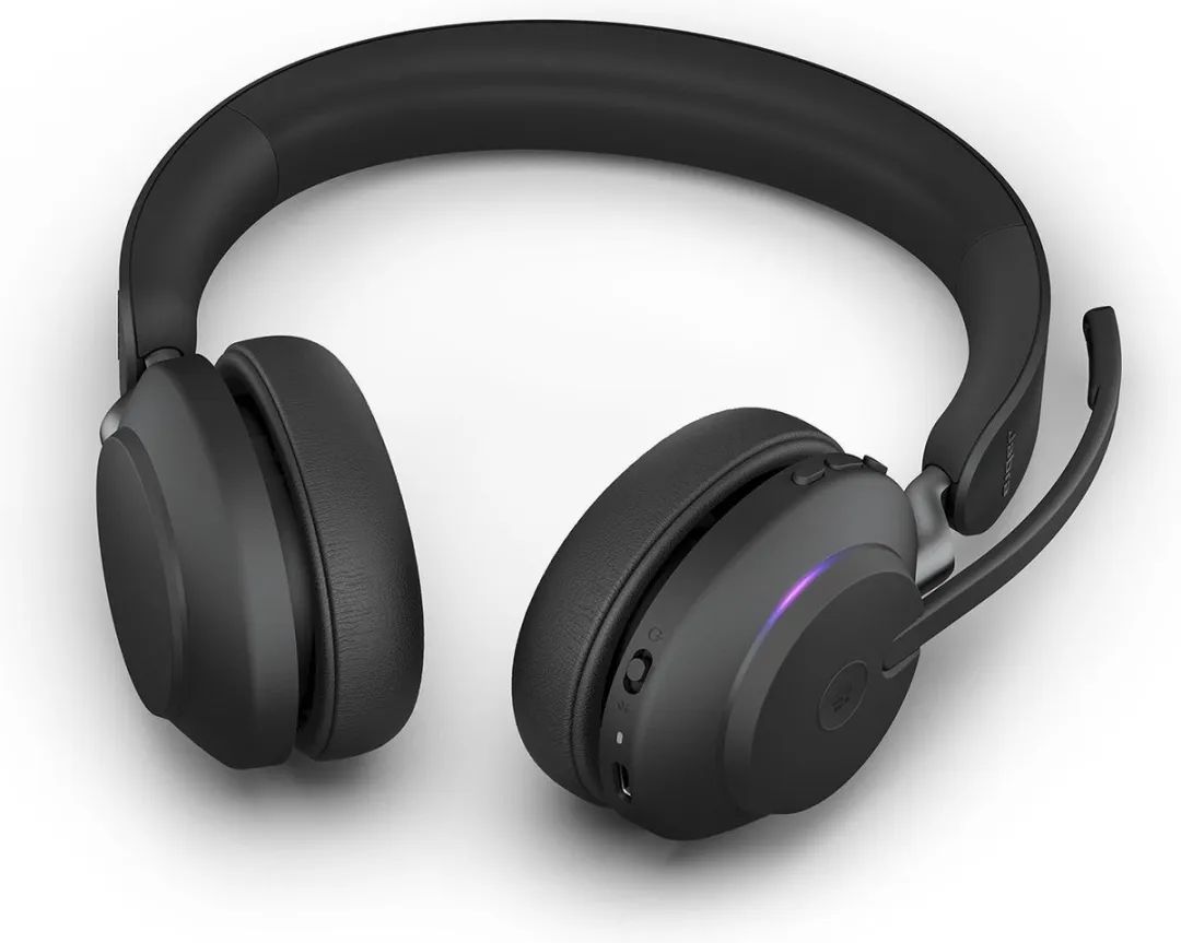 Jabra Evolve2 65, MS Stereo Headset Draadloos Hoofdband Kantoor/callcenter USB Type-A Bluetooth Zwart