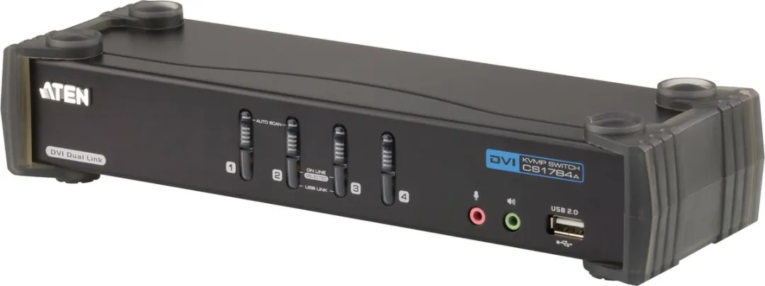 Aten CS1784A KVM Switch 4 naar 1 - DVI Dual Link