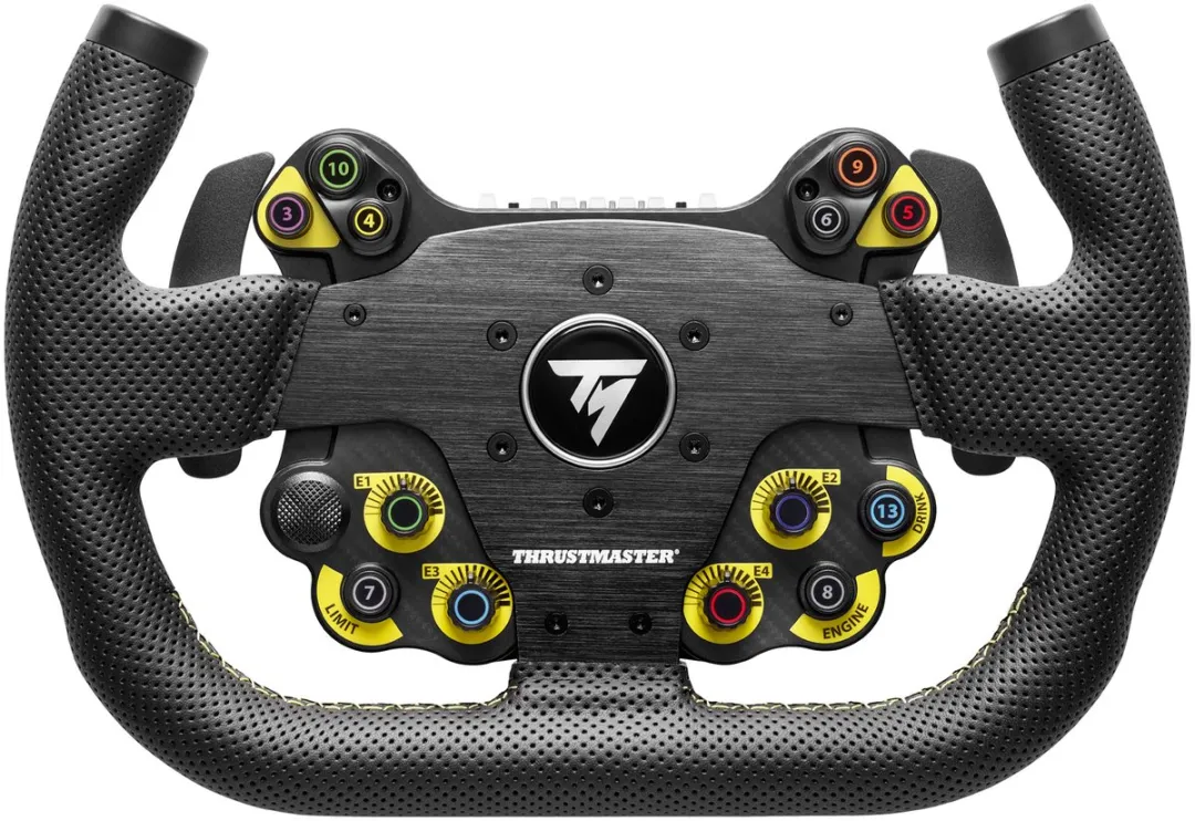 Thrustmaster EVO Racing 31U Leather – Afneembaar "U"-Vormig Racestuur met EVO Hub – 25 Knoppen & LED's – PS5, Xbox & PC