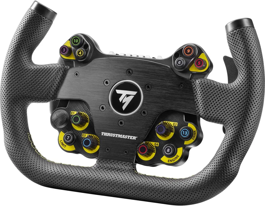 Thrustmaster EVO Racing 31U Leather – Afneembaar "U"-Vormig Racestuur met EVO Hub – 25 Knoppen & LED's – PS5, Xbox & PC