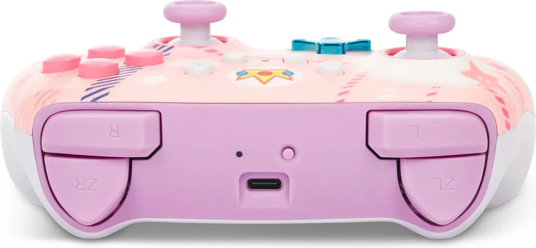 PowerA Geavanceerde Draadloze Controller NSGP0255-01 - Prinses Peach Plaid