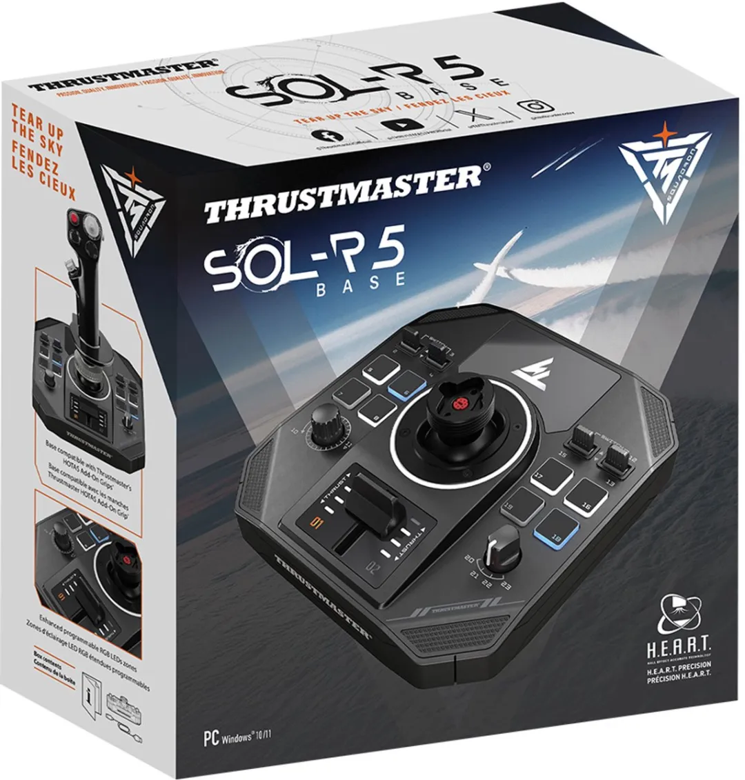 Thrustmaster Sol-R 5 Base Joystickvoet - 23 Knoppen - RGB - H.E.A.R.T. - 2960948