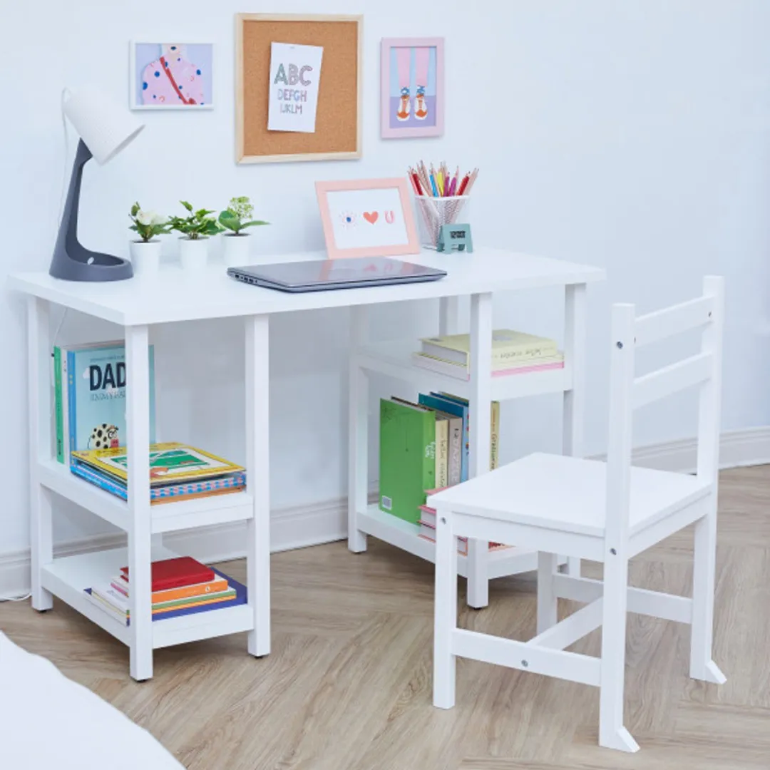 Teamson Kids Houten Bureau en Stoel Set