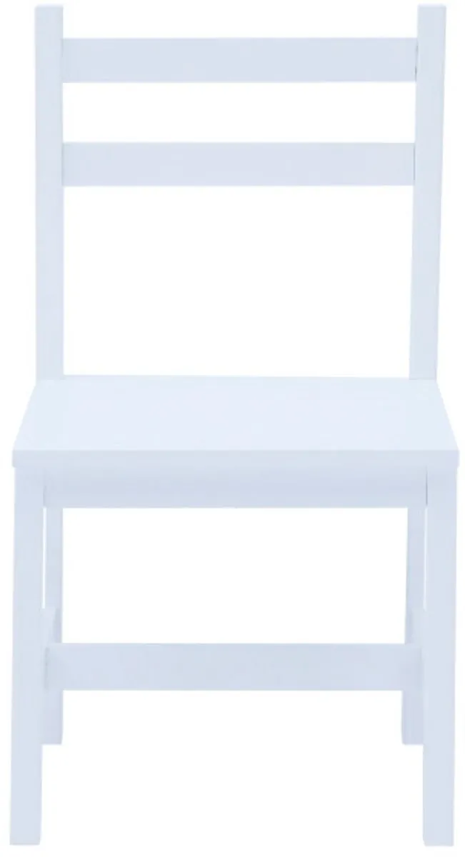 Teamson Kids Houten Bureau en Stoel Set - Wit - 101,6cm