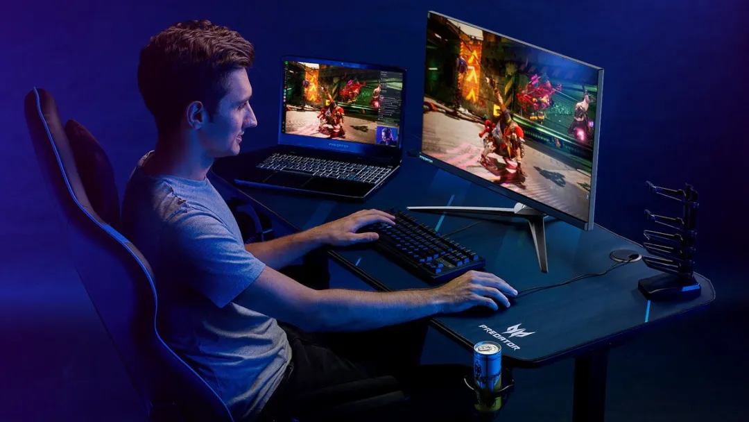 Predator Gaming Desk II - Game Bureau met LED verlichting - 120x60x75cm - Computer Tafel - Gaming Tafel