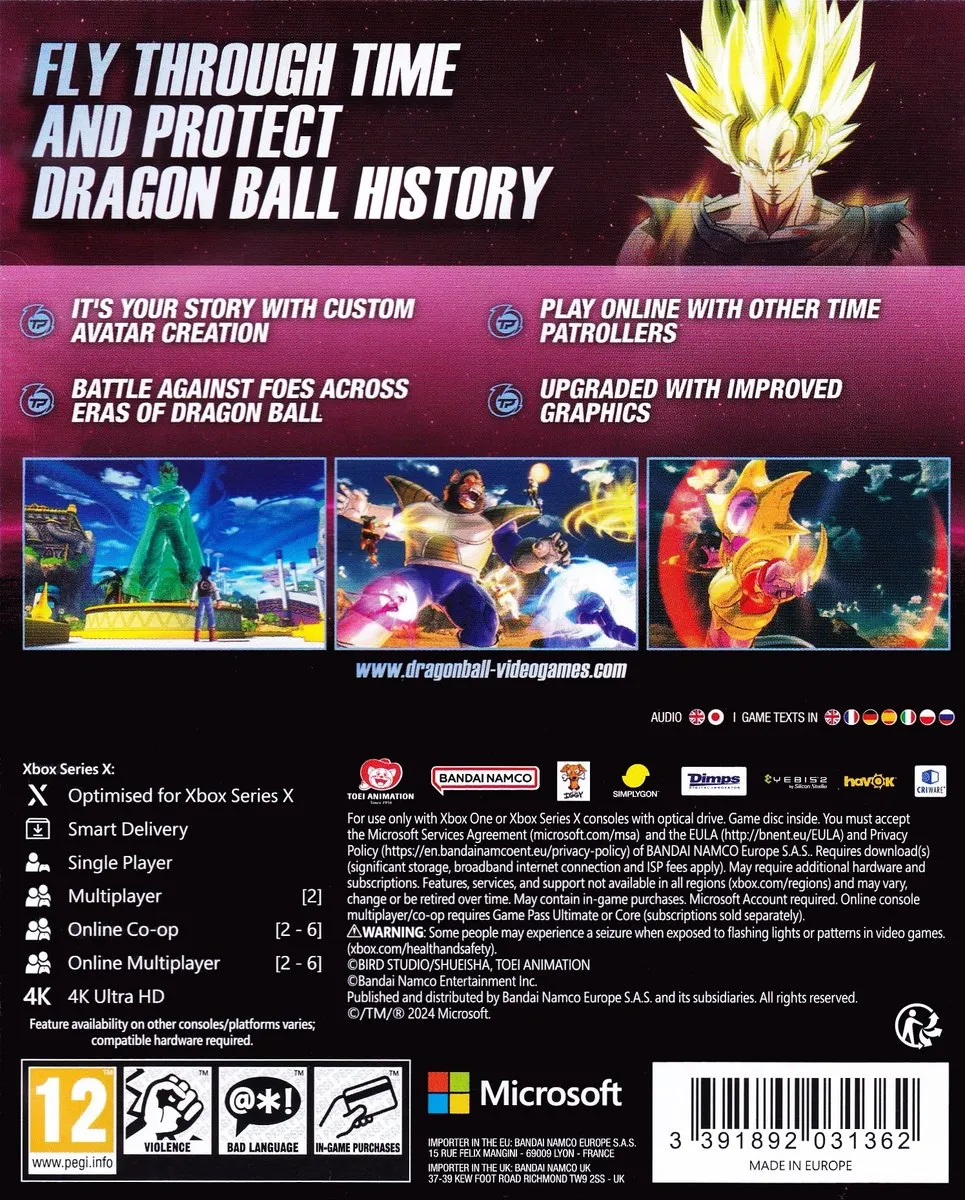 Bandai Namco Dragon Ball Xenoverse 2 Xbox