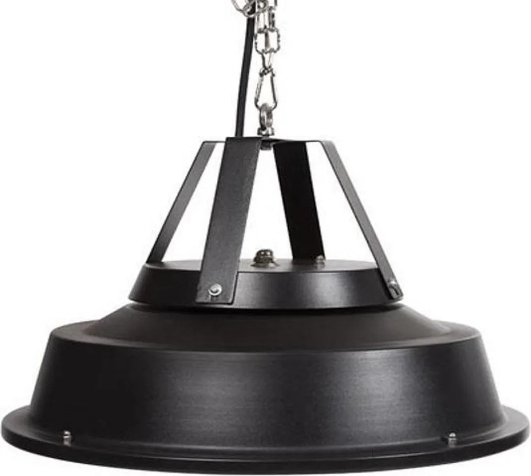 Perel Terrasverwarmer, 1500 W, carbon, plafondmontage, met ketting, 1 warmteniveau, plensdicht, retrodesign, metaal, zwart