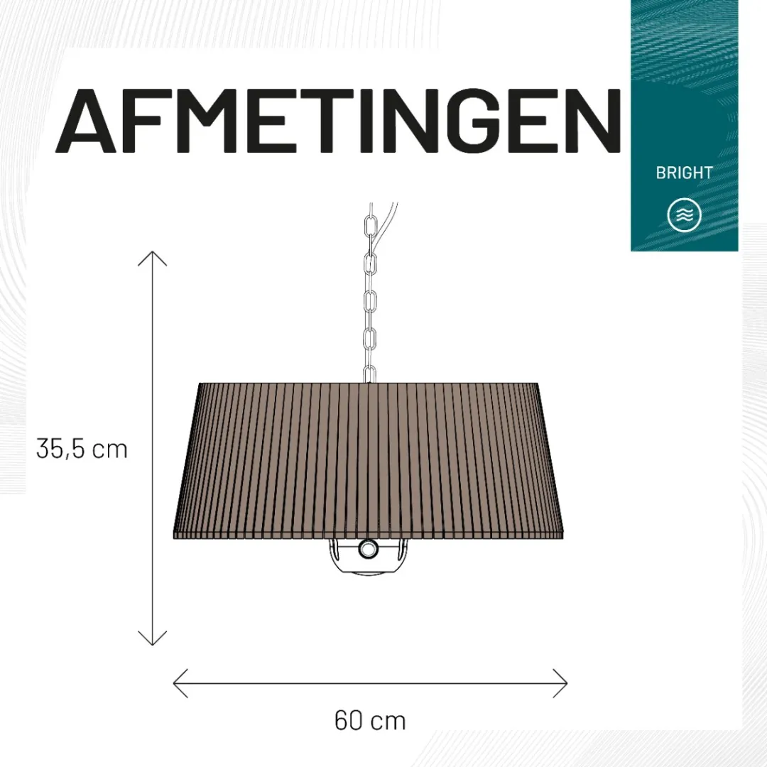 Sunred Artix Corda Terrasverwarmer 1800W - Bruin