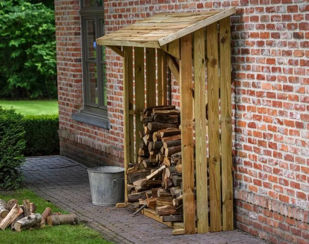 Intergard Houtberging 180x180x70cm - Bruin