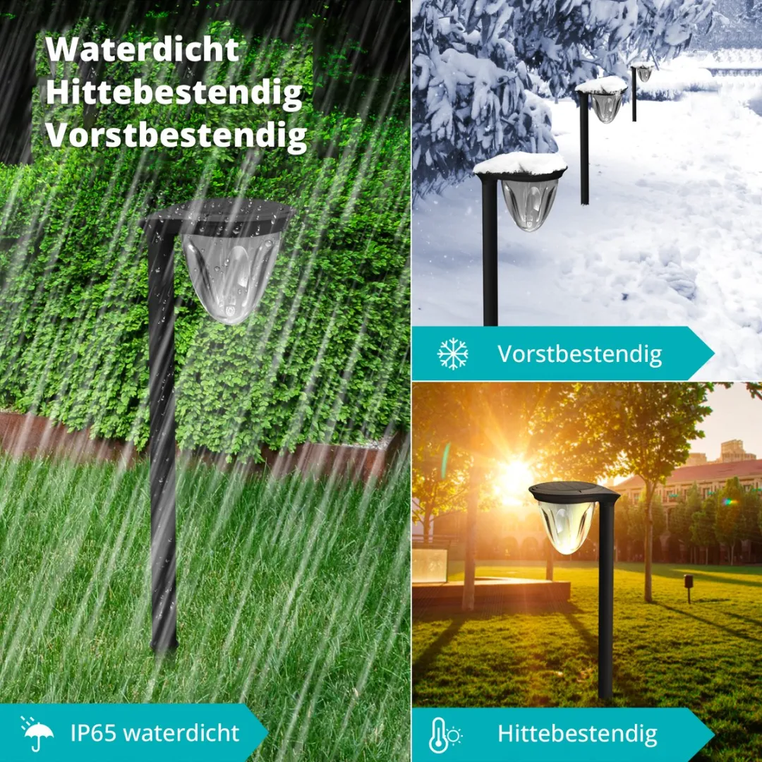 FlinQ Juno Zonne Tuinverlichting - 2 Stuks - 6000K - afbeelding 5 van 6