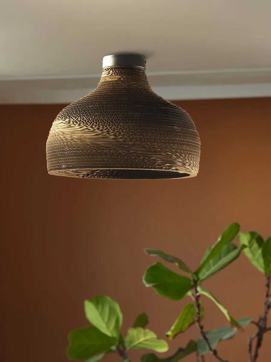 Osram Decor Cardboard Hat Plafondlamp E27 - Bruin - Ø36cm