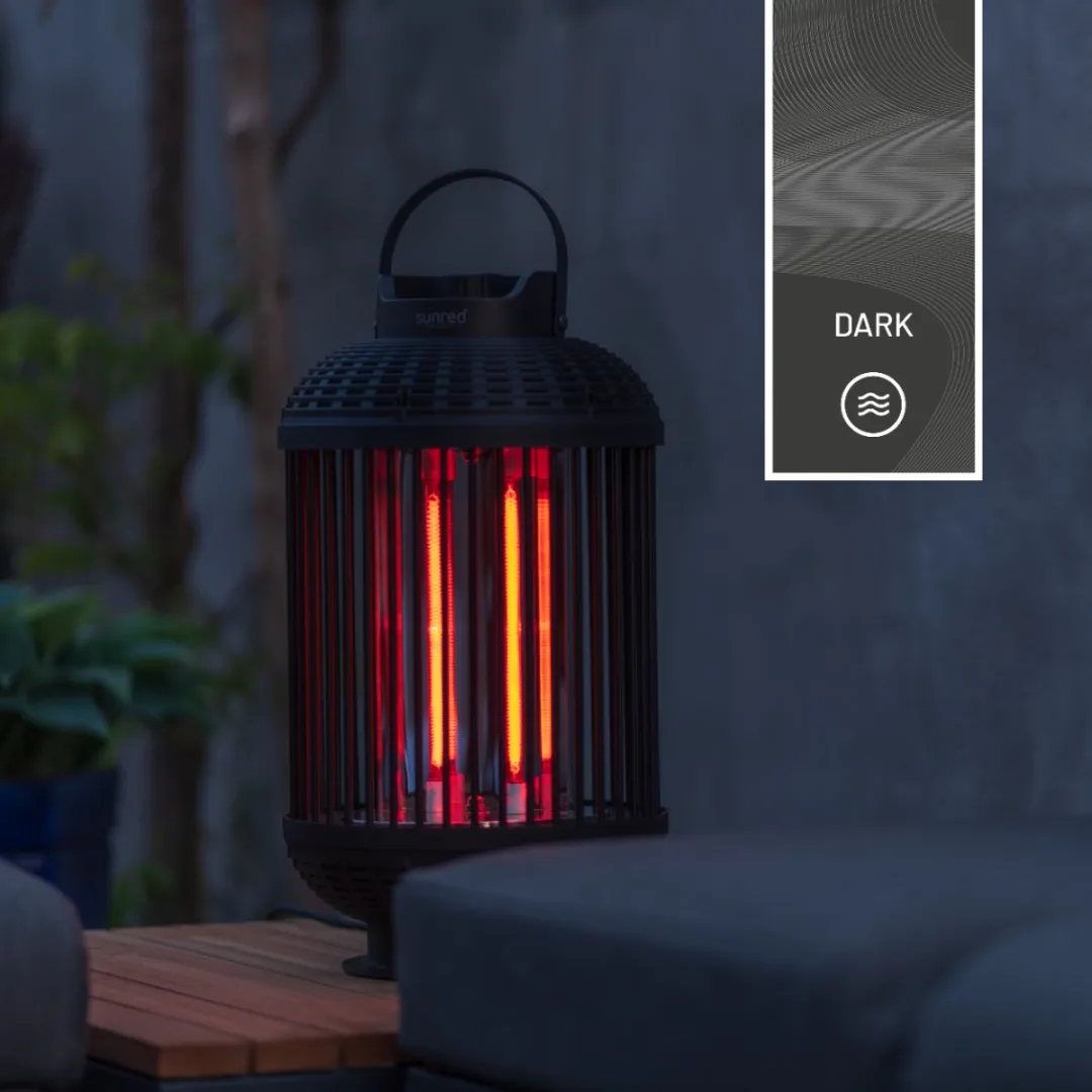 Sunred Dark Tafelmodel Terrasverwarmer 1200W - Zwart