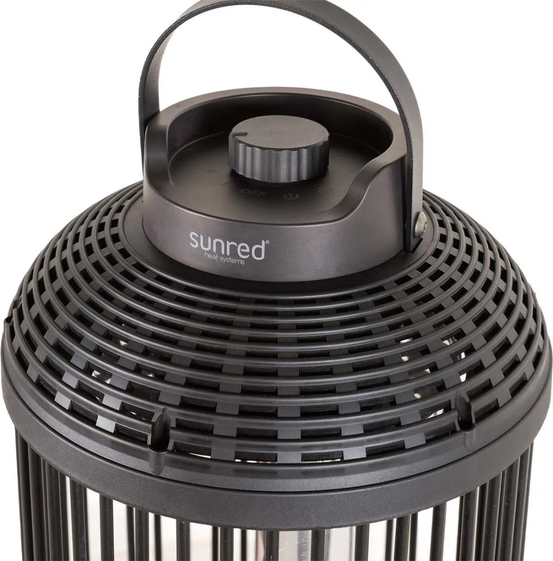 Sunred Dark Tafelmodel Terrasverwarmer 1200W - Zwart