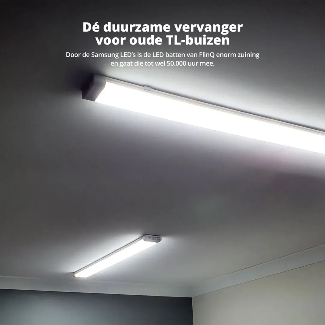 FlinQ LED Batten 6500K 120cm - 40W