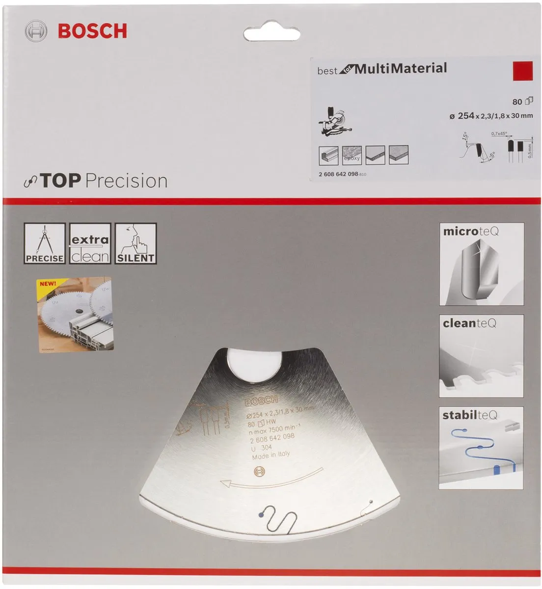 Bosch Professional Cirkelzaagblad Top Precision 254mm - 80 Tanden